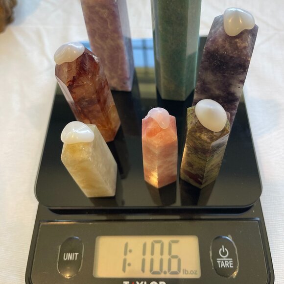 Crystal Tower Wand Party Bundle w/ point protectors 1lb 10oz - Picture 4 of 4